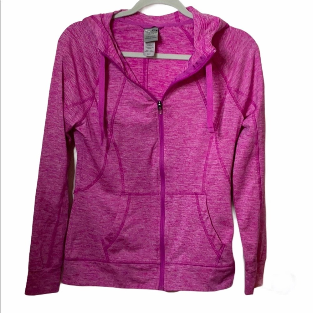 Champion duo dry workout zip up pink XS